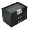 Ebony Wood Watch Box Display Case