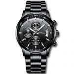 CRRJU Men's Watch Fashion Business Chronograph Quartz Wristwatches