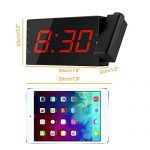 Alarm Clock Projection on Ceiling, FM Radio Wall Clock