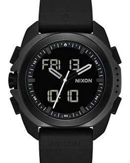 NIXON Ripley - Black PU Analog Digital Watch