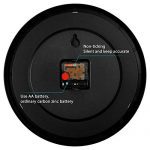 Wall Clock Non-Ticking Digital Plastic Battery