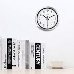 Kitchen Modern Silver Decorative Silent Metal Wall Clock