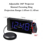 Loud Alarm Clock with Bed Shaker and Projection - The Ultimate Wake-Up Solution