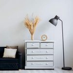Round Wooden Alarm Clock with Arabic Numerals