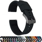 22mm Black - Barton Elite Silicone Watch Bands