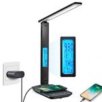 Desk Lamp, LED Desk Lamp with Wireless Charger, USB Charging Port