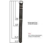 20mm Black and Gray James Bond NATO Watch Straps