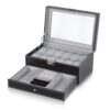 Leather Watch Case Organizer Jewelry Display