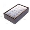 Solid Espresso 12 Slot Wood Watch Box Organizer