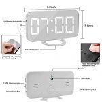 Digital Alarm Clock,6" Large LED Display with Dual USB Charger Ports
