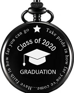 Pocket Watch Personalized Engraved Graduation Class of 2020 Graduation