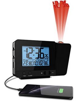 TG644 Think Gizmos Atomic Projection Clock with Temperature