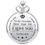 Pocket Watch for Grandpa from Granddaughter Grandson