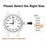 WOCCI 18mm Alligator Embossed Leather Watch Band