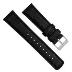 20mm Black - Standard Length - BARTON Alligator Grain