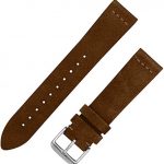 Benchmark Basics Dark Brown 18mm Suede Watch Strap