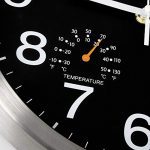 Home Wall Clock with Thermometer