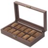 Box Organizer Watch Case with Glass Top