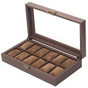 Box Organizer Watch Case with Glass Top