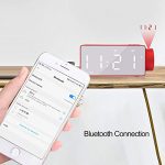Htterino Projection Alarm Clock Bluetooth Speaker