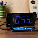 Projection Alarm Clock, FM Radio Ceiling Wall Clock