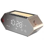 Projection Alarm Clock for Bedrooms, 180° Ceiling Projector