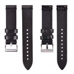 Ritche 22mm Leather Watch Bands, Quick Release Leather