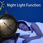 Vintage Alarm Clock Non Ticking Small Clock with Night Light