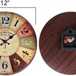 Rustic Wall Clock Battery Operated Non Ticking