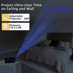 Projection Digital Alarm Clock LED Display Dimmer