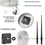 3D Frameless DIY Wall Clock Large Modern 3D