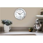 hito Modern Silent Wall Clock Non Ticking 10 inch