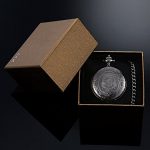 Black Dial and Chain Hicarer Quartz Pocket Watch
