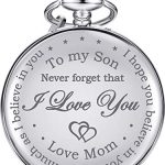 Hicarer Pocket Watch Gift for Son-Never Forget That