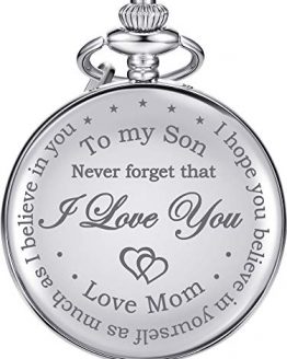 Hicarer Pocket Watch Gift for Son-Never Forget That