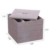 BEWISHOME Jewelry Organizer Tray Stackable Earring Storage