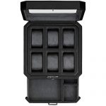 6 Slot Leather Watch Box with Valet Drawer - Luxury Watch Case