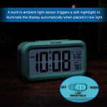 Blue Night Light Digital Alarm Clock
