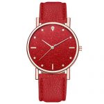 Red Women's Wrist Watches Women's Luxury Bokeley