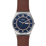 Skagen Brown Leather Watch Analog