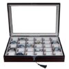 Wood Watch Display Case and Storage Organizer Box