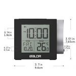 Digital Projection Alarm Clock Indoor Temperature