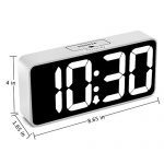 DreamSky 8.9 Inches Large Digital Alarm Clock with USB Charging Port