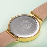 Bruno Magli White Dial Pale Pink Italian Leather Strap Watch