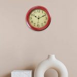 Wall Clock Non-Ticking Round Classic Clock Retro Quartz