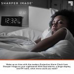Projection Alarm Clock Dual Alarms with FM Radio Function