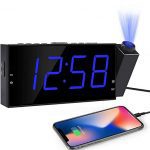 Projection Digital Alarm Clock LED Display Dimmer