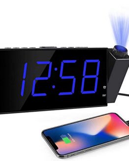 Projection Digital Alarm Clock LED Display Dimmer