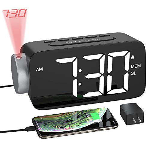 Projection Led Alarm Clock Radio Digital Alarm