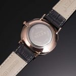 Ultra-Thin Minimalist Black Leather Strap